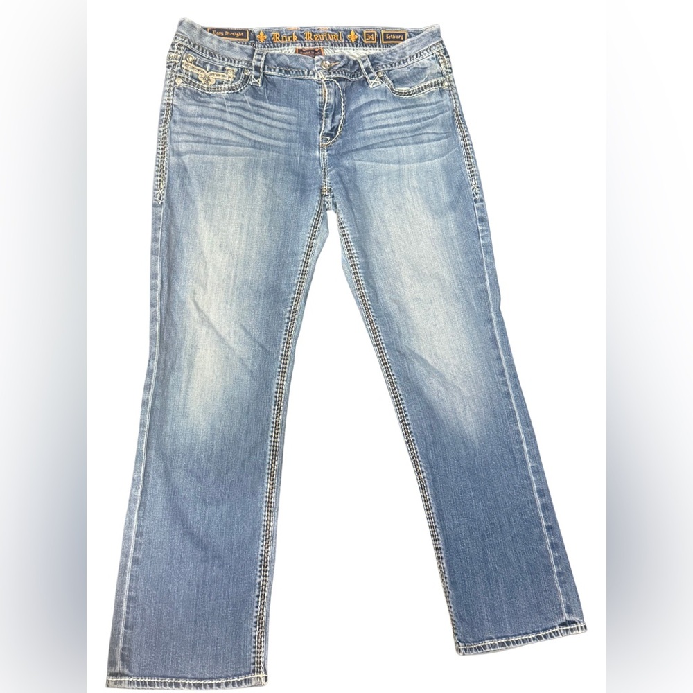 Rock Revival Light Blue Boot Cut Jeans